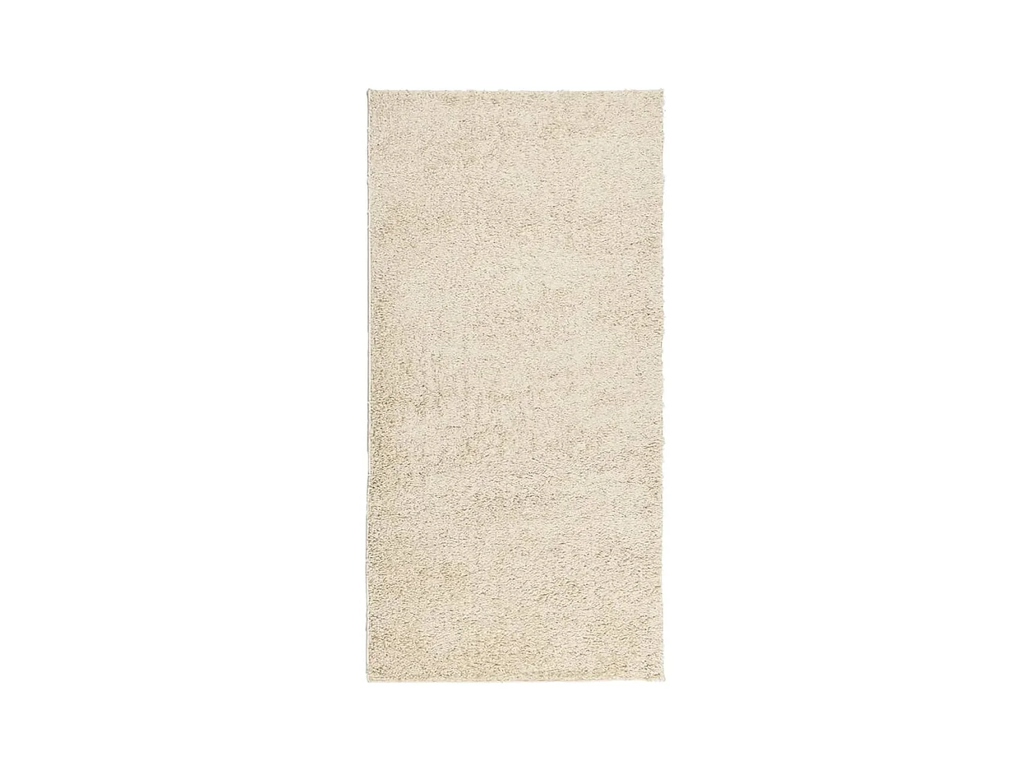 Tapis shaggy à poils longs moderne doré 100x200