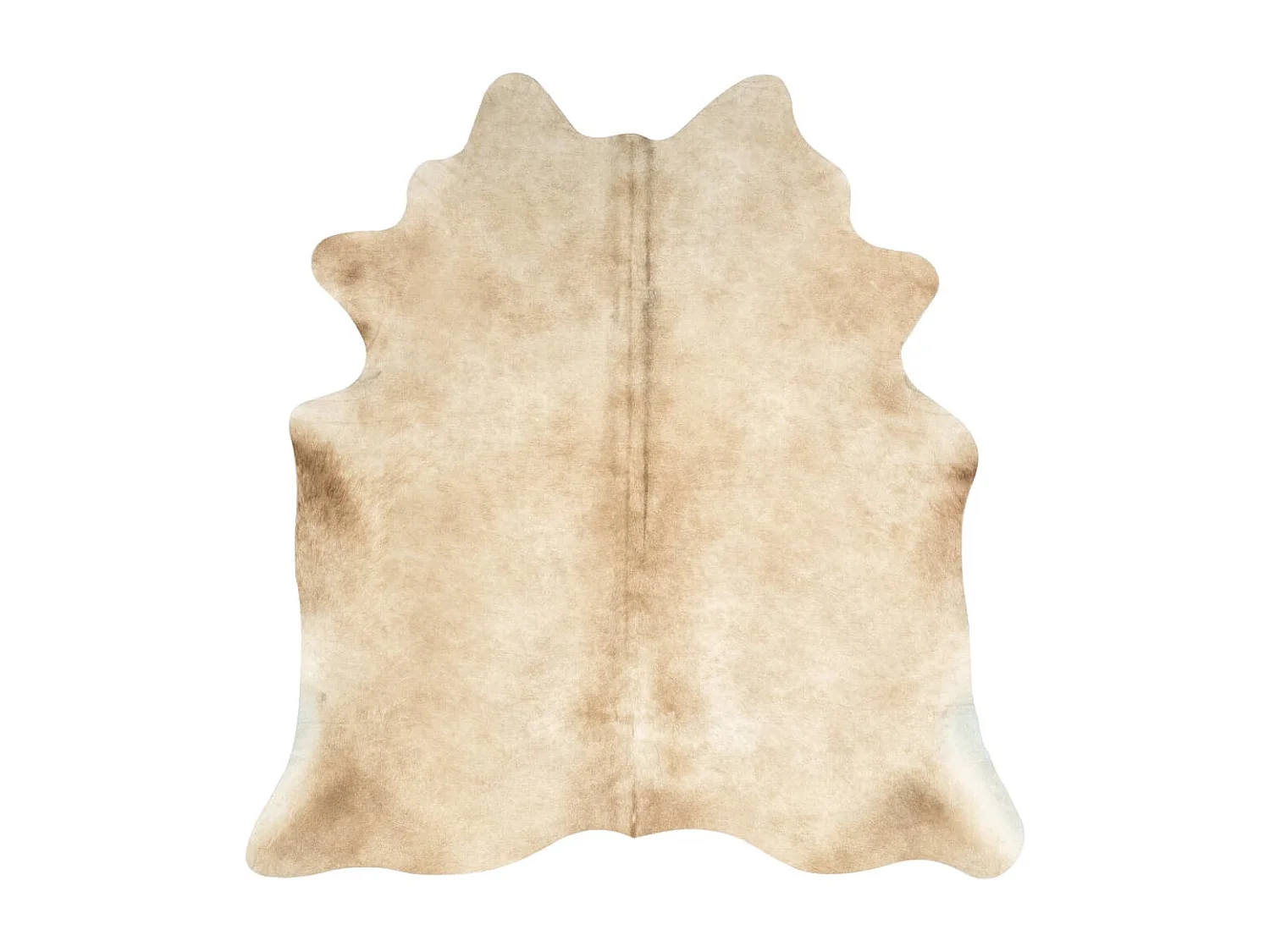 Tapis en peau de vache véritable beige 180x220