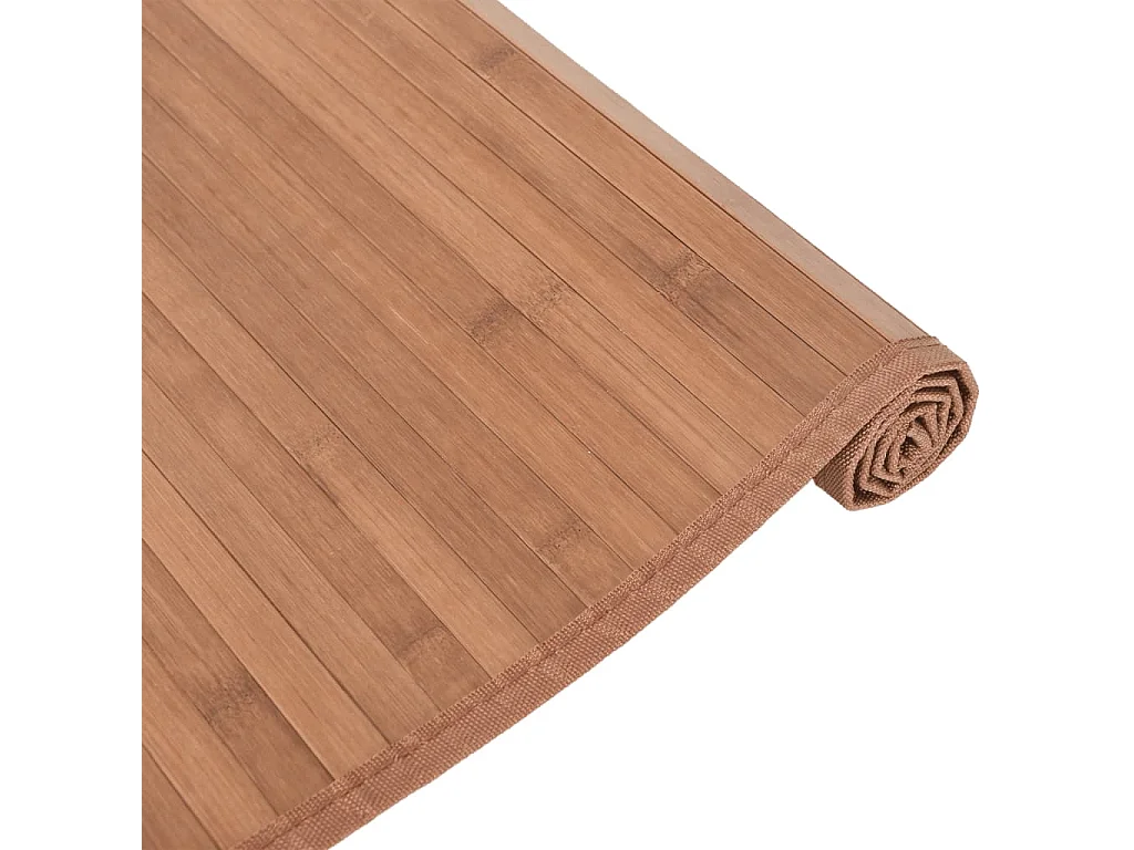 Tapis rectangulaire naturel 80x100 bambou