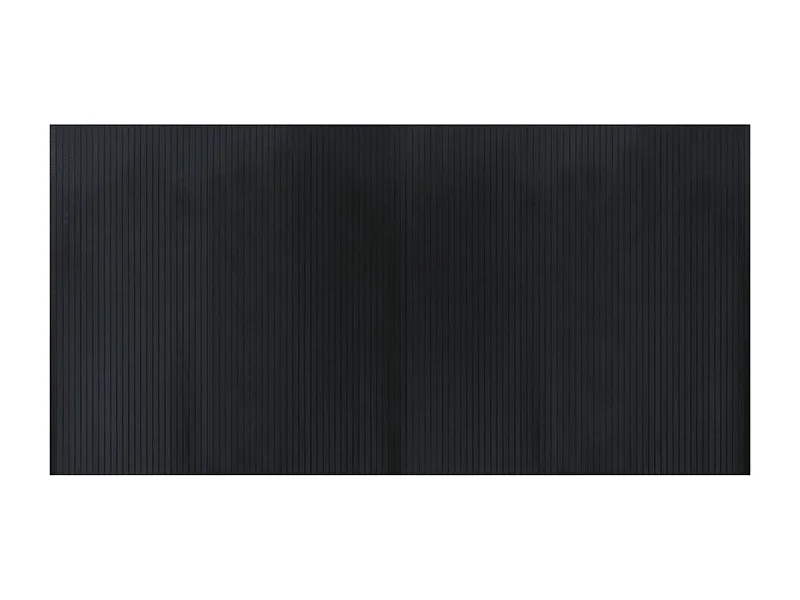 Tapis rectangulaire noir 100x200 bambou