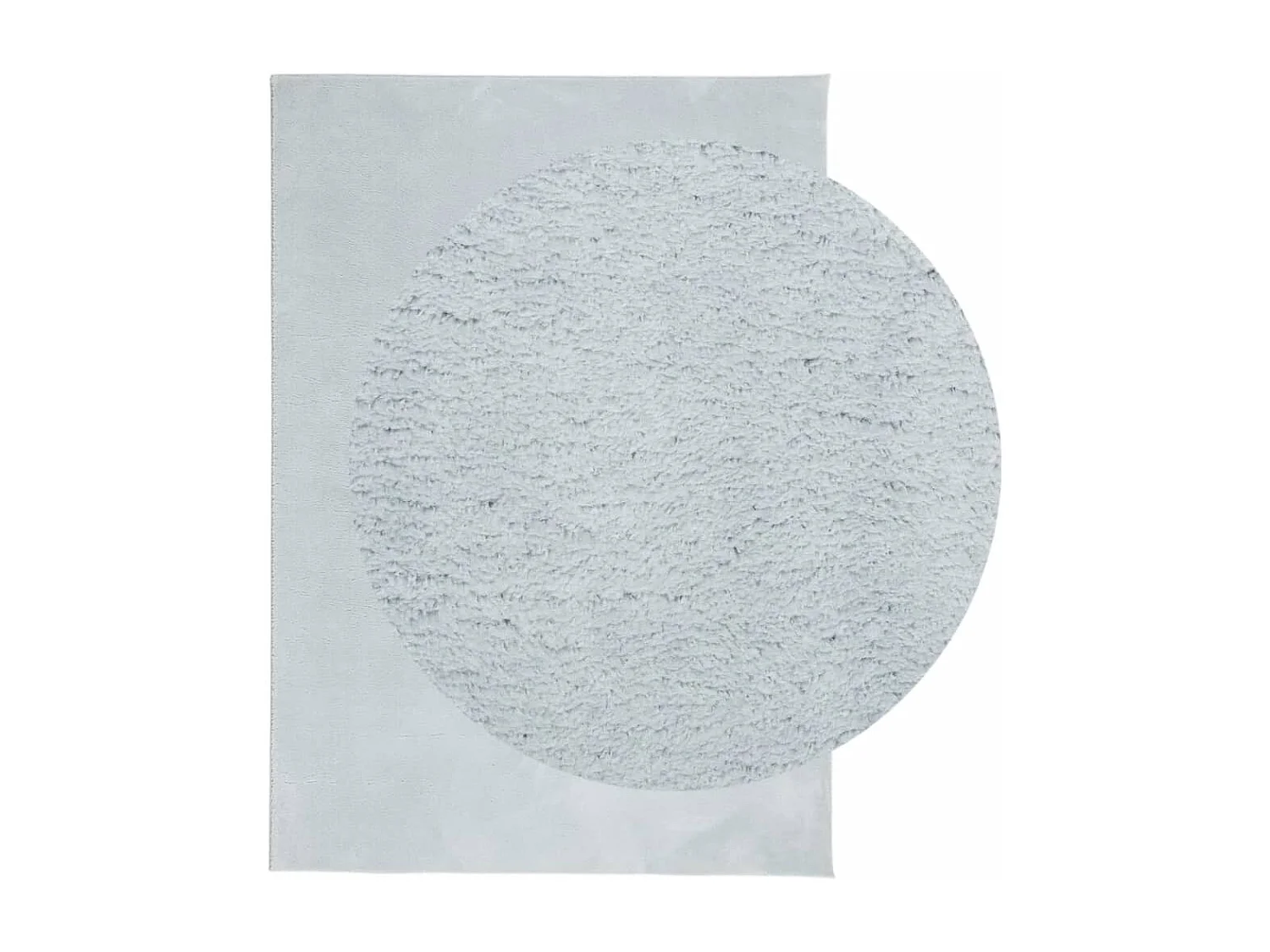 Tapis HUARTE à poils courts doux et lavable bleu 120x170