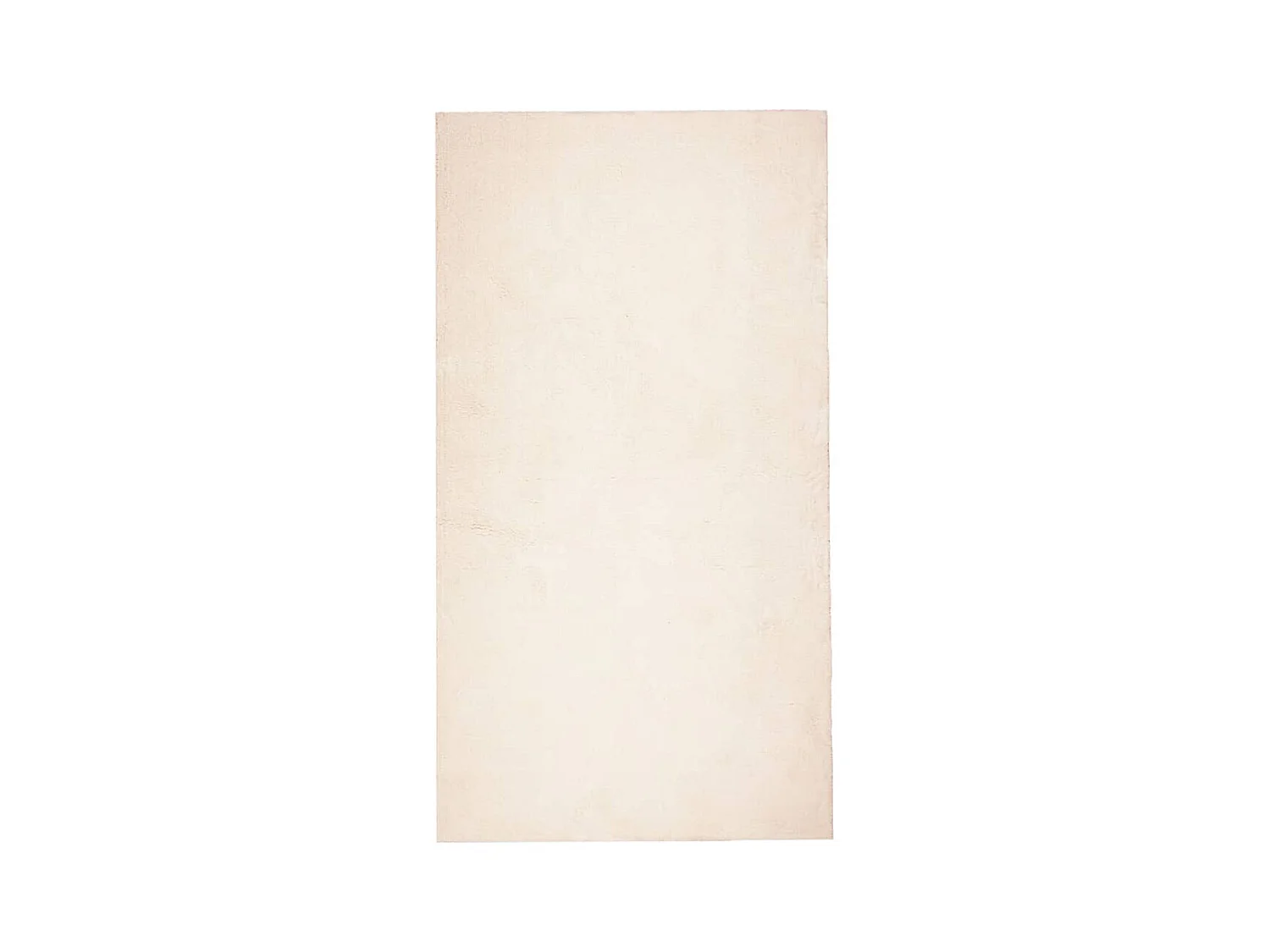 Tapis HUARTE à poils courts doux et lavable beige 80x150