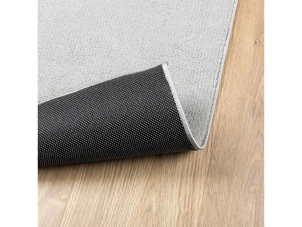 Tapis OVIEDO à poils courts gris 140x200