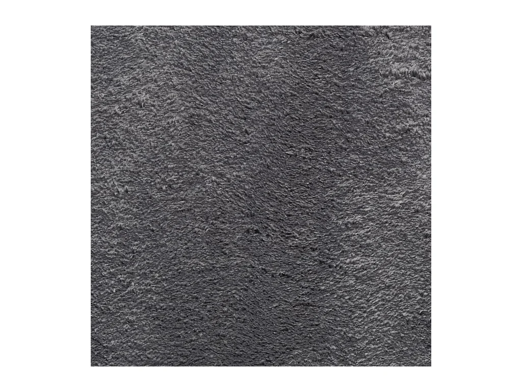 Tapis HUARTE à poils courts doux et lavable anthracite Ø 160cm
