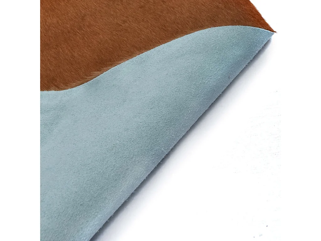 vidaXL Alfombra de piel de vaca auténtica marrón y blanco 180x220 cm