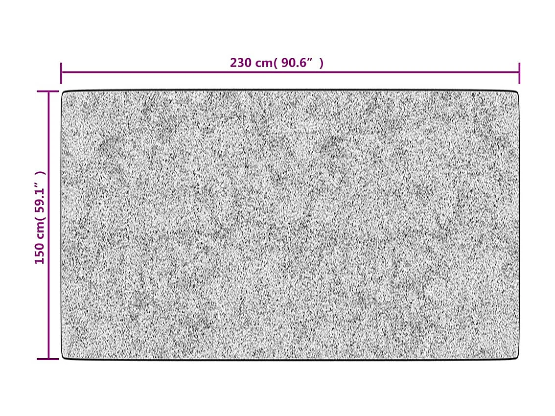 Tapis lavable multicolore 150x230 antidérapant