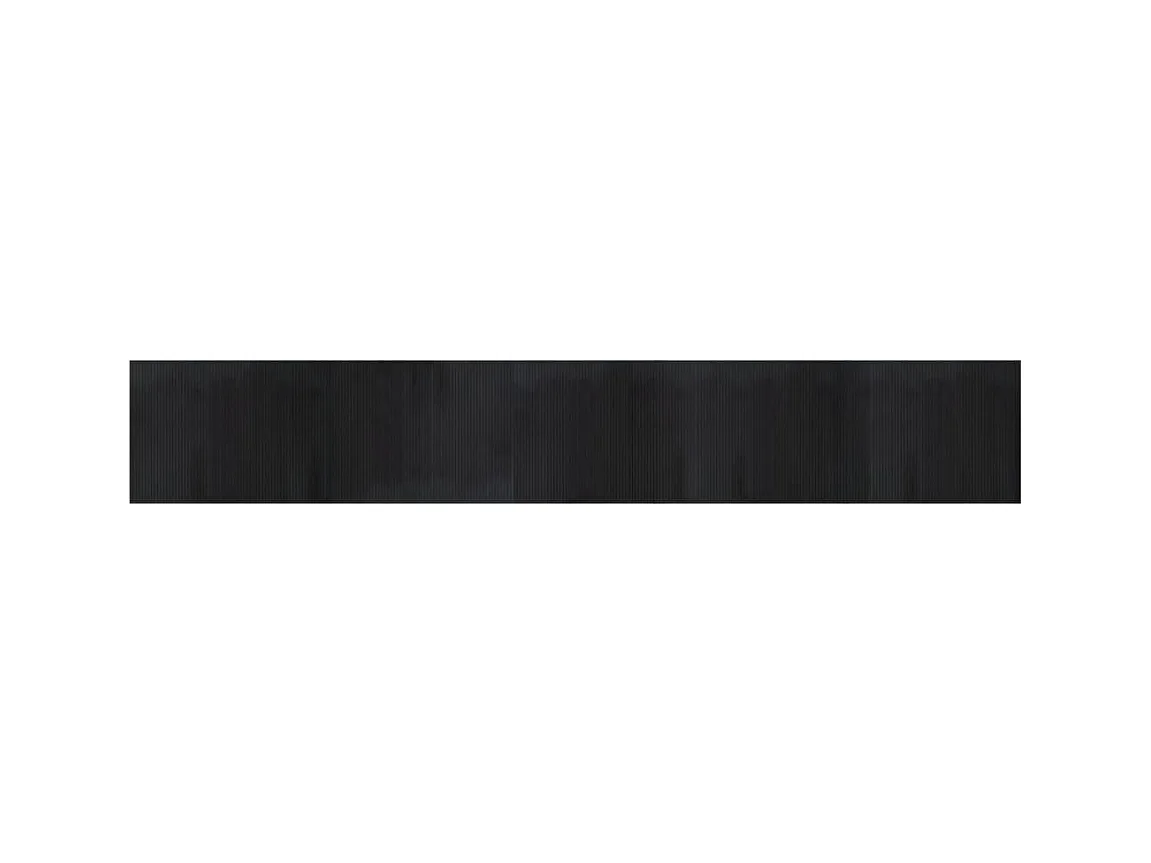 Tapis rectangulaire noir 80x500 bambou