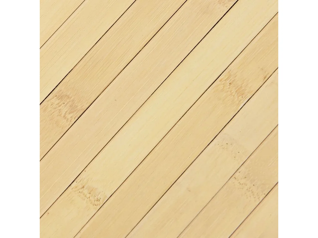 Tapis rectangulaire naturel clair 70x100 bambou