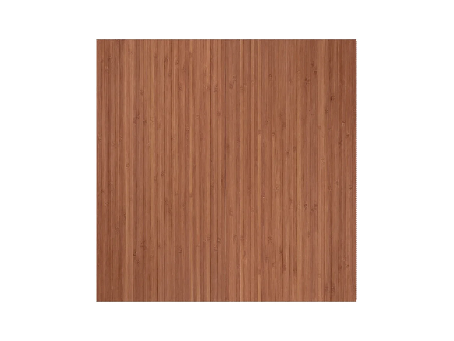 Tapis rectangulaire marron 100x100 bambou