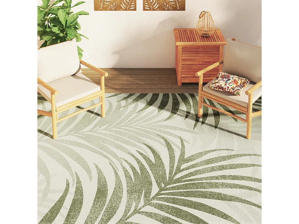 Tapis intérieur extérieur à poils courts 190x300 antidérapant