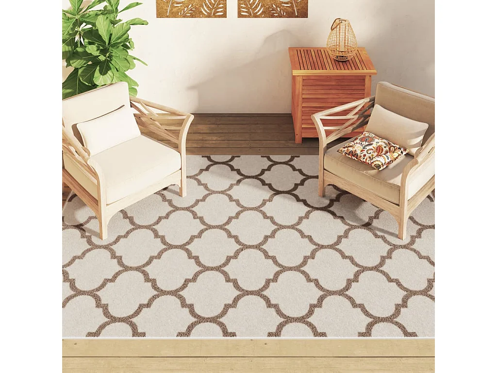 Tapis intérieur extérieur à poils courts 190x300 antidérapant