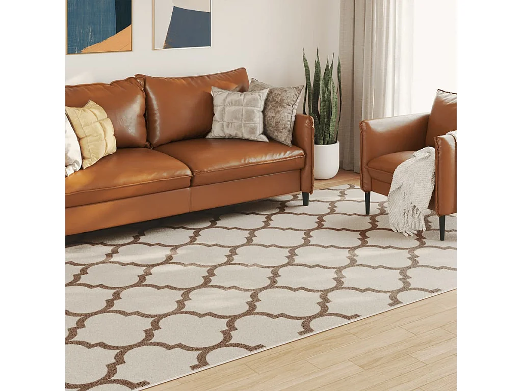 Tapis intérieur extérieur à poils courts 190x300 antidérapant