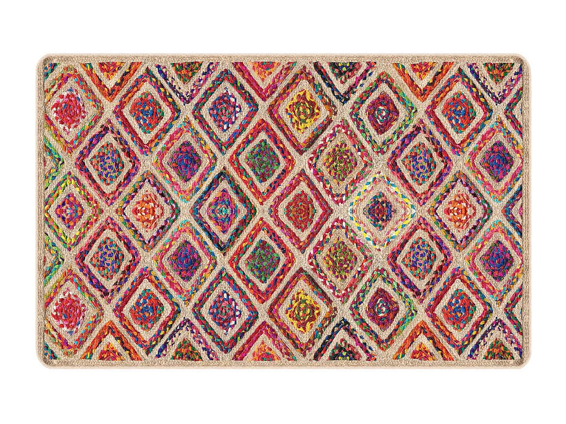 Tapis lavable multicolore 190x300 antidérapant