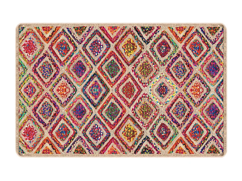 Tapis lavable multicolore 190x300 antidérapant