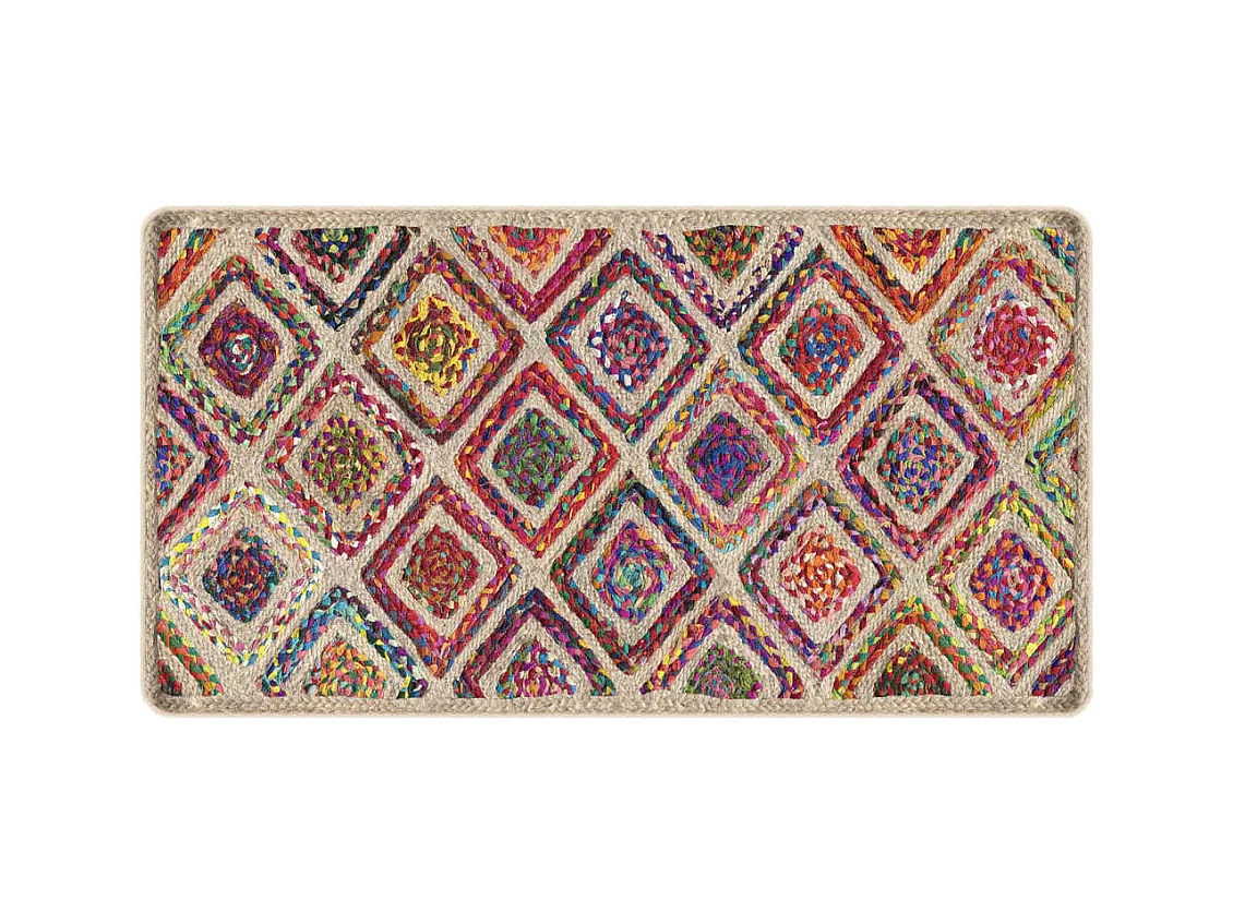 Tapis lavable multicolore 80x150 antidérapant