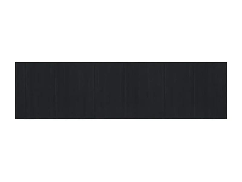 Tapis rectangulaire noir 80x300 bambou
