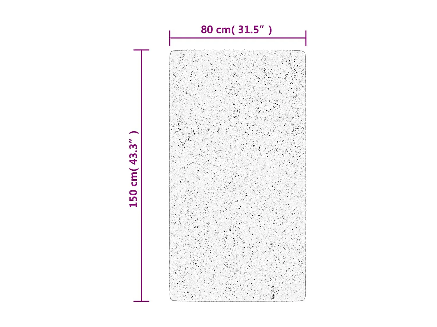 Tapis ARBIZU intérieur extérieur design vintage 80x150