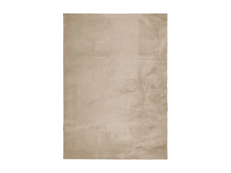 Tapis HUARTE à poils courts doux et lavable sable 200x280