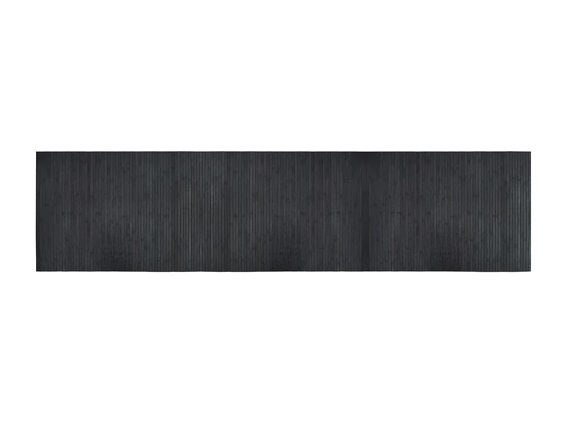 Tapis rectangulaire gris 70x300 bambou