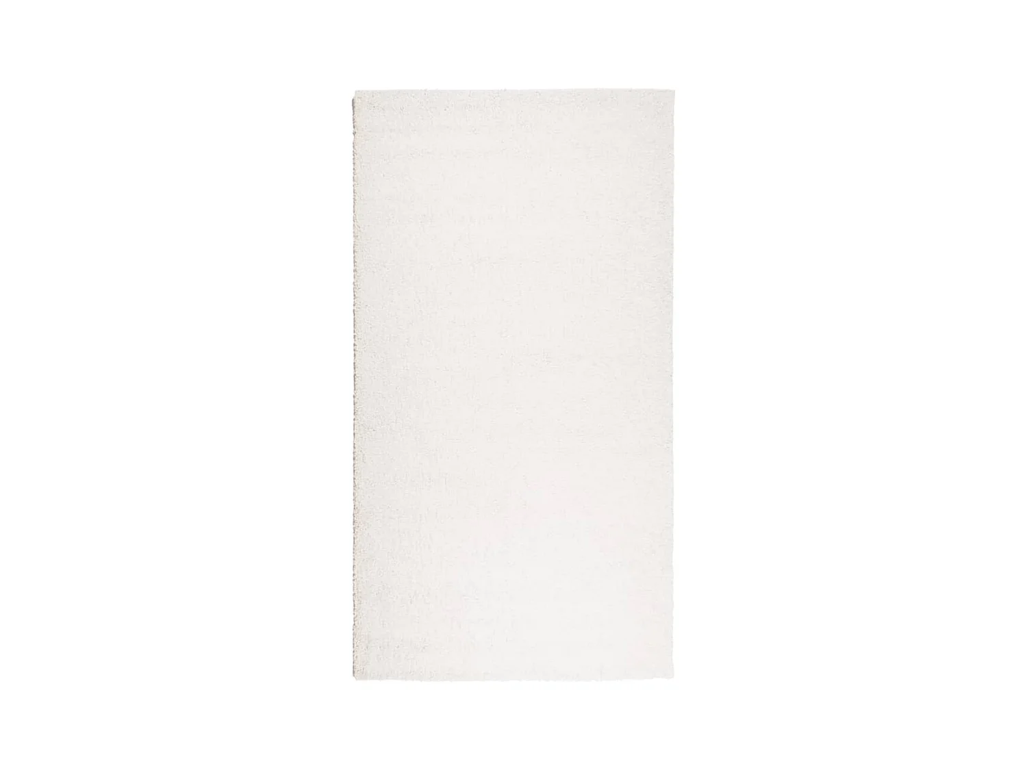 Tapis shaggy à poils longs moderne crème 60x110
