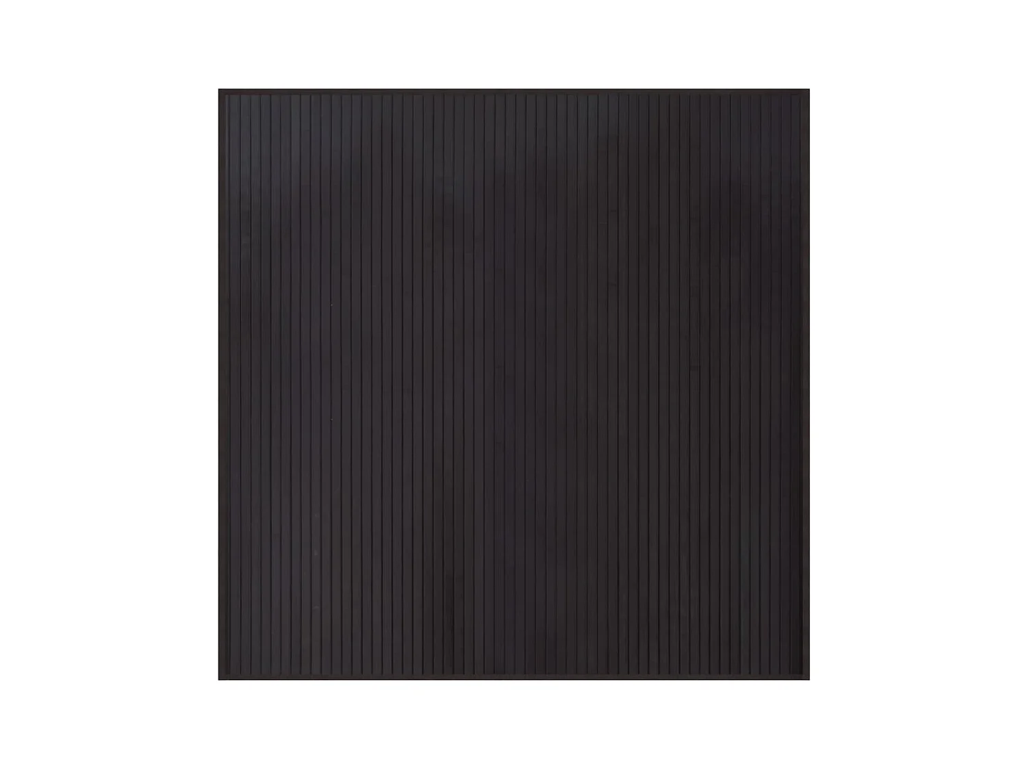 Tapis carré marron foncé 100x100 bambou