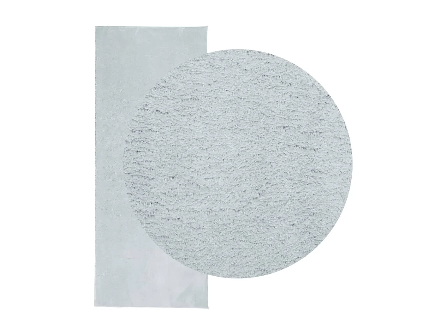 Tapis HUARTE à poils courts doux et lavable bleu 80x200