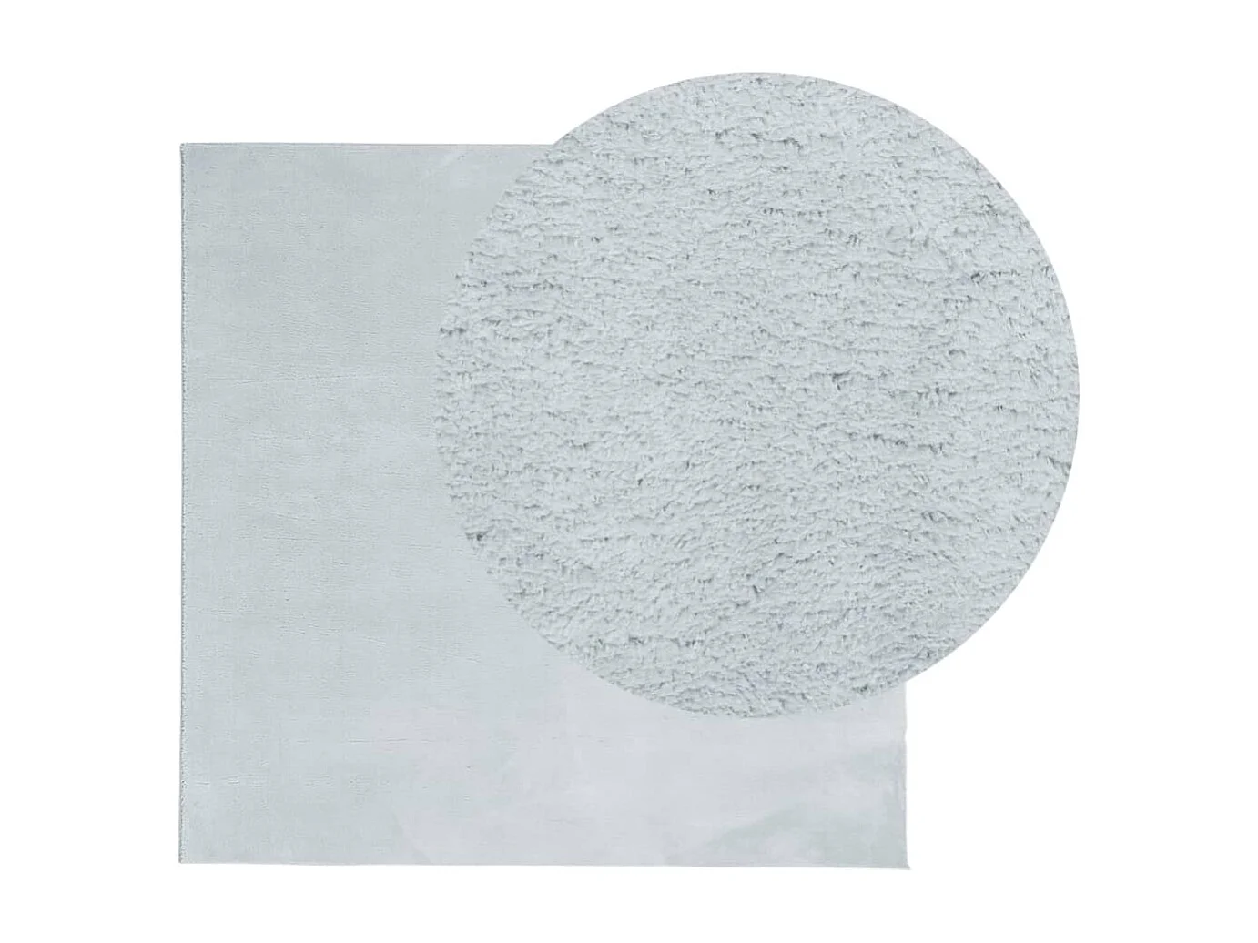 Tapis HUARTE à poils courts doux et lavable bleu 200x200