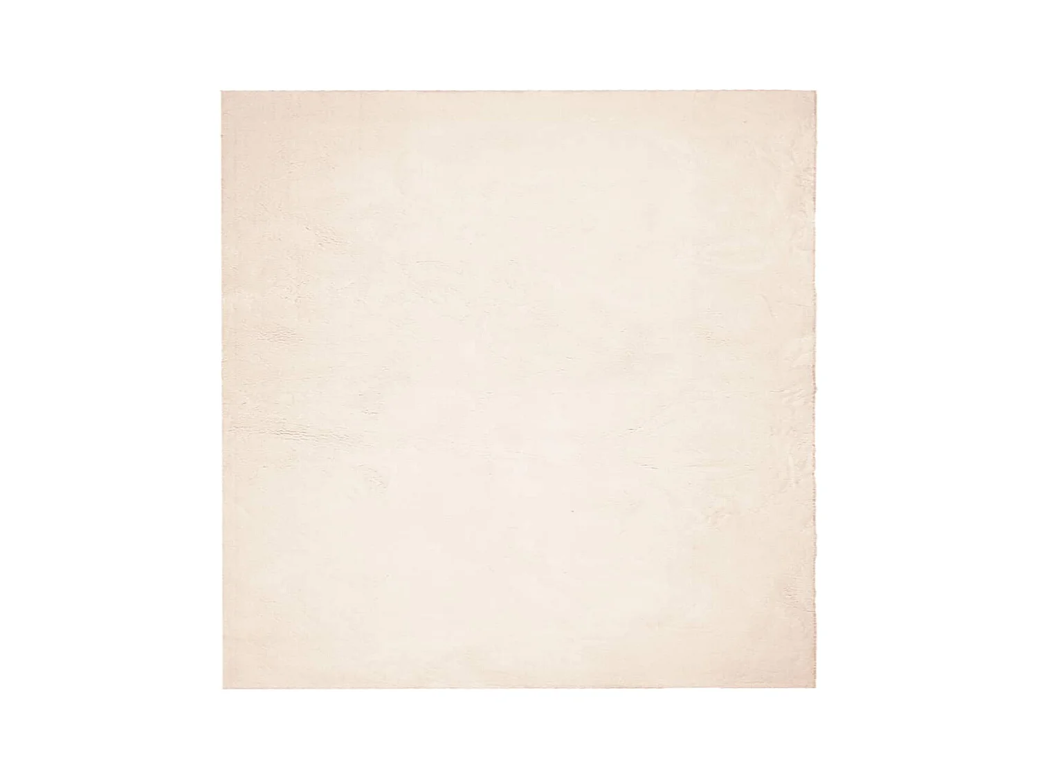 Tapis HUARTE à poils courts doux et lavable beige 120x120