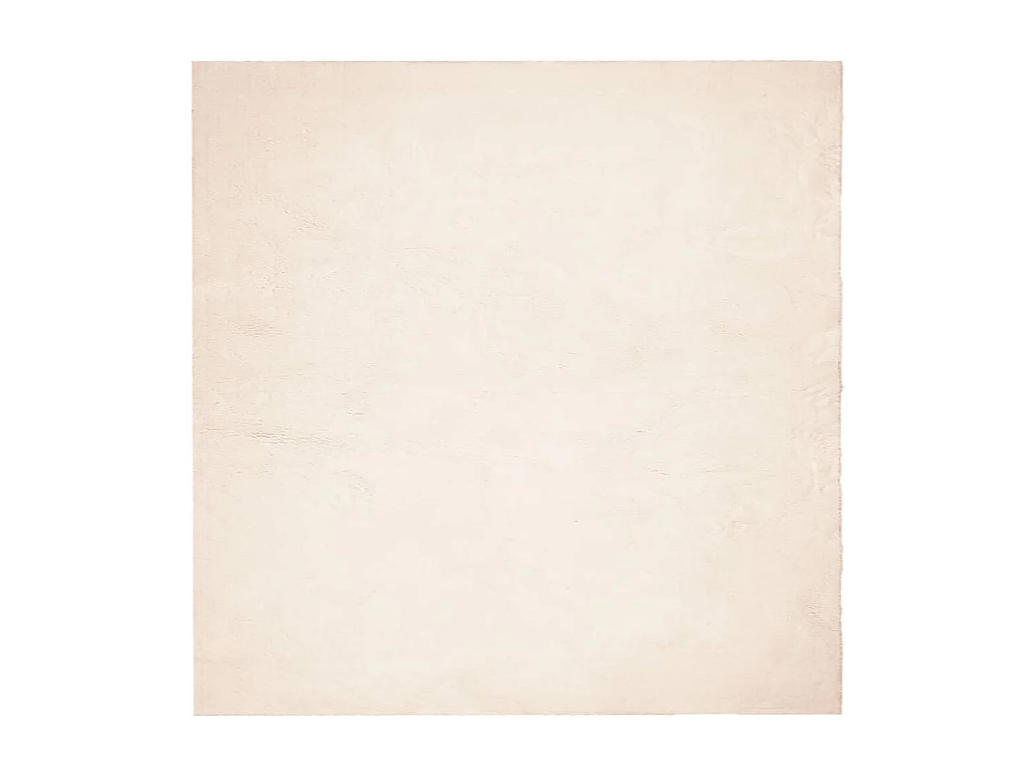 Tapis HUARTE à poils courts doux et lavable beige 120x120