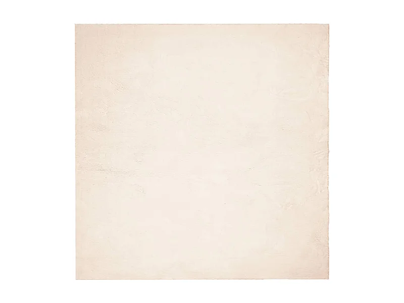 Tapis HUARTE à poils courts doux et lavable beige 120x120