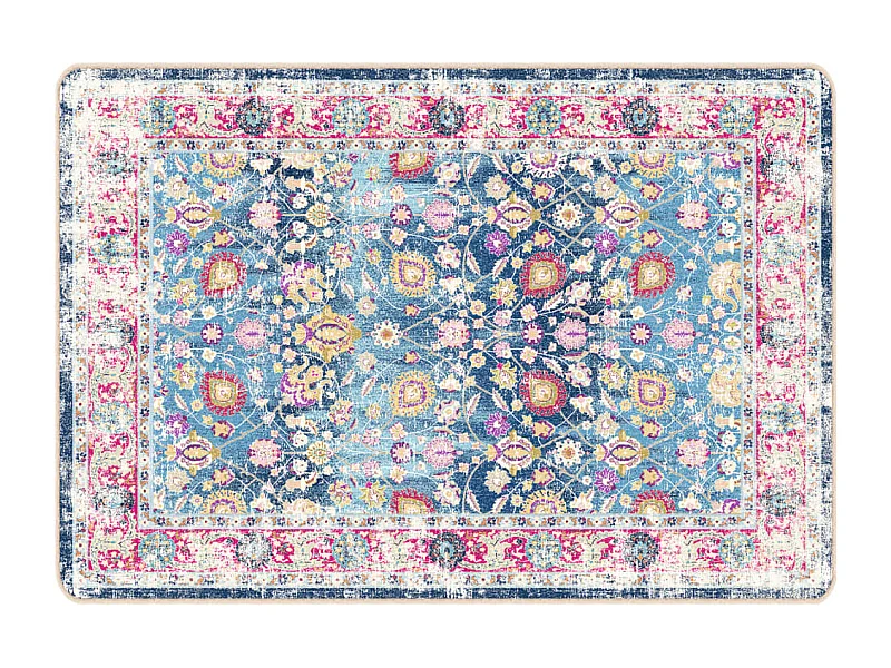 Tapis lavable multicolore 120x180 antidérapant