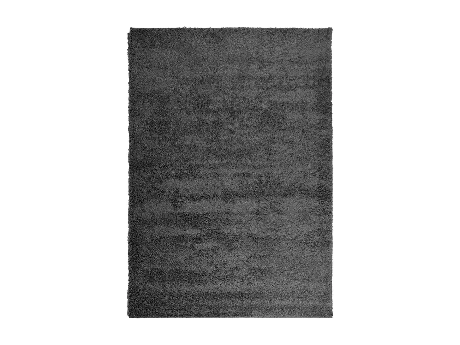 Tapis shaggy à poils longs moderne anthracite 140x200