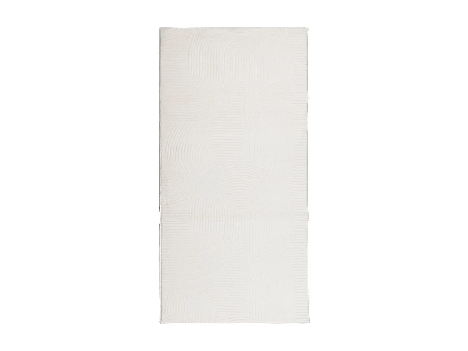 Tapis IZA poils courts style scandinave crème 100x200