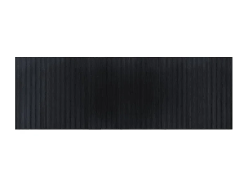 Tapis rectangulaire noir 100x300 bambou