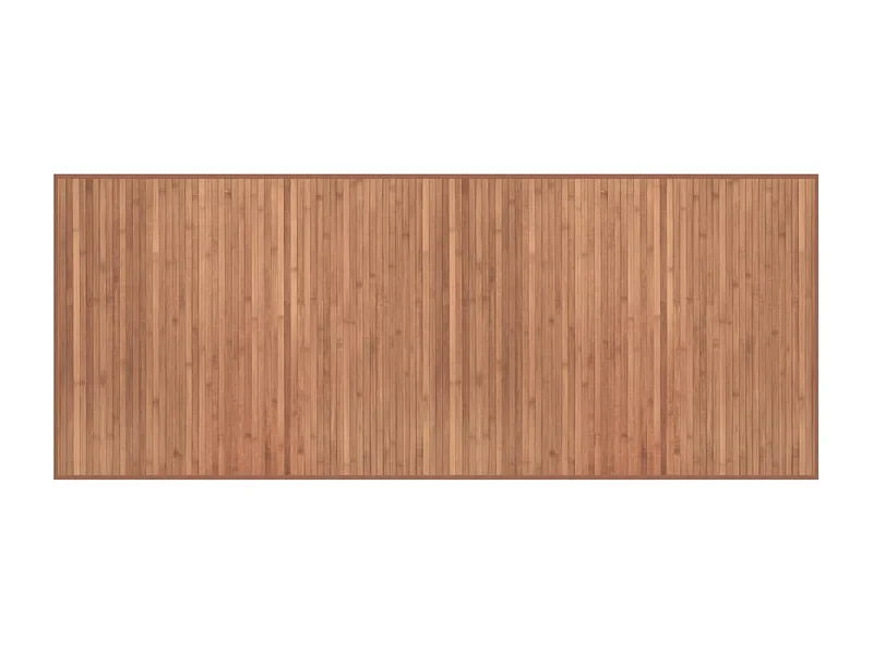 Tapis rectangulaire naturel 80x200 bambou