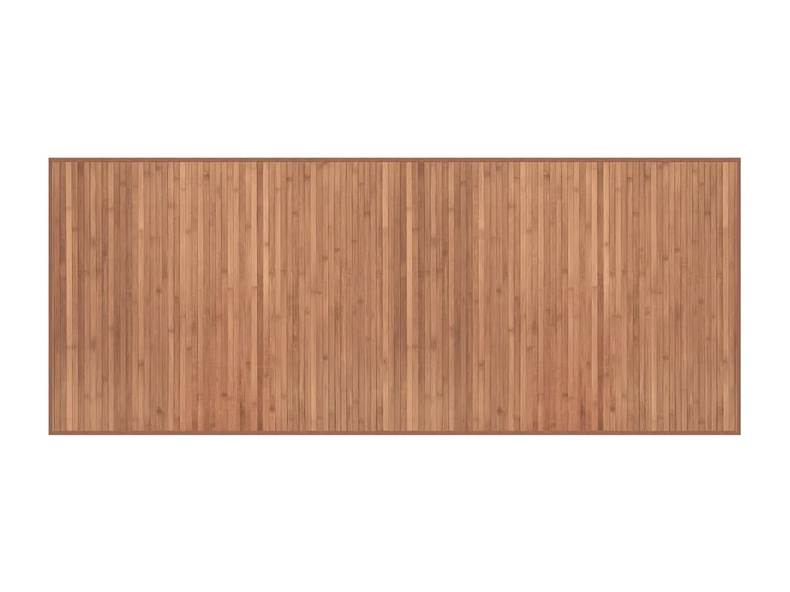 Tapis rectangulaire naturel 80x200 bambou