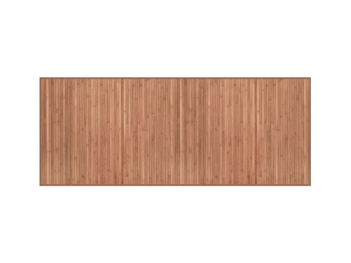 Tapis rectangulaire naturel 80x200 bambou