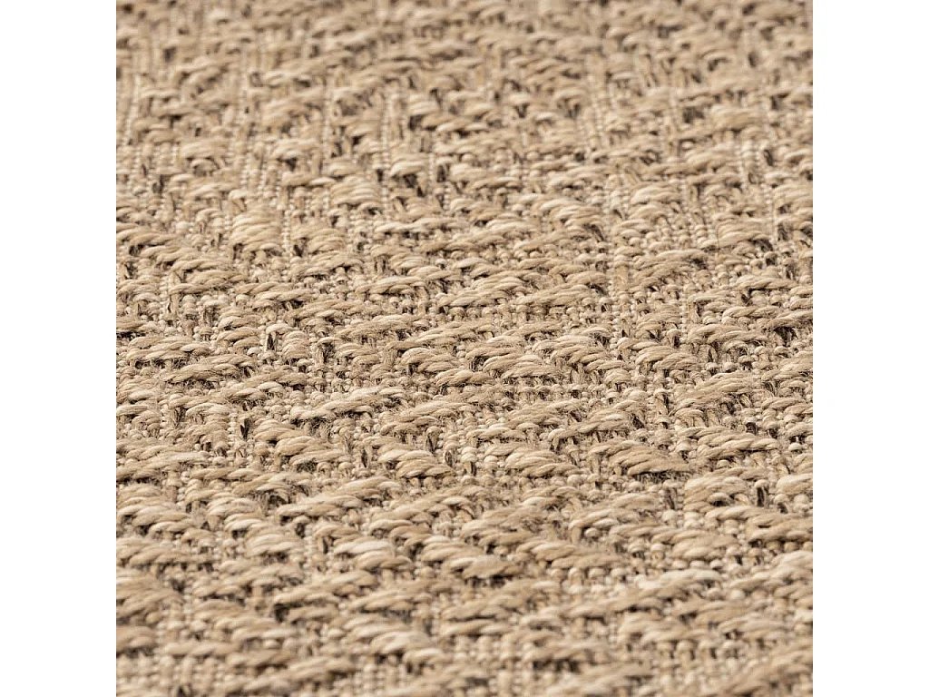 Tapis 160cm aspect jute intérieur et extérieur