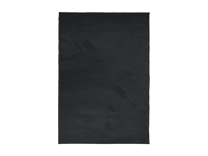 Tapis OVIEDO à poils courts noir 140x200