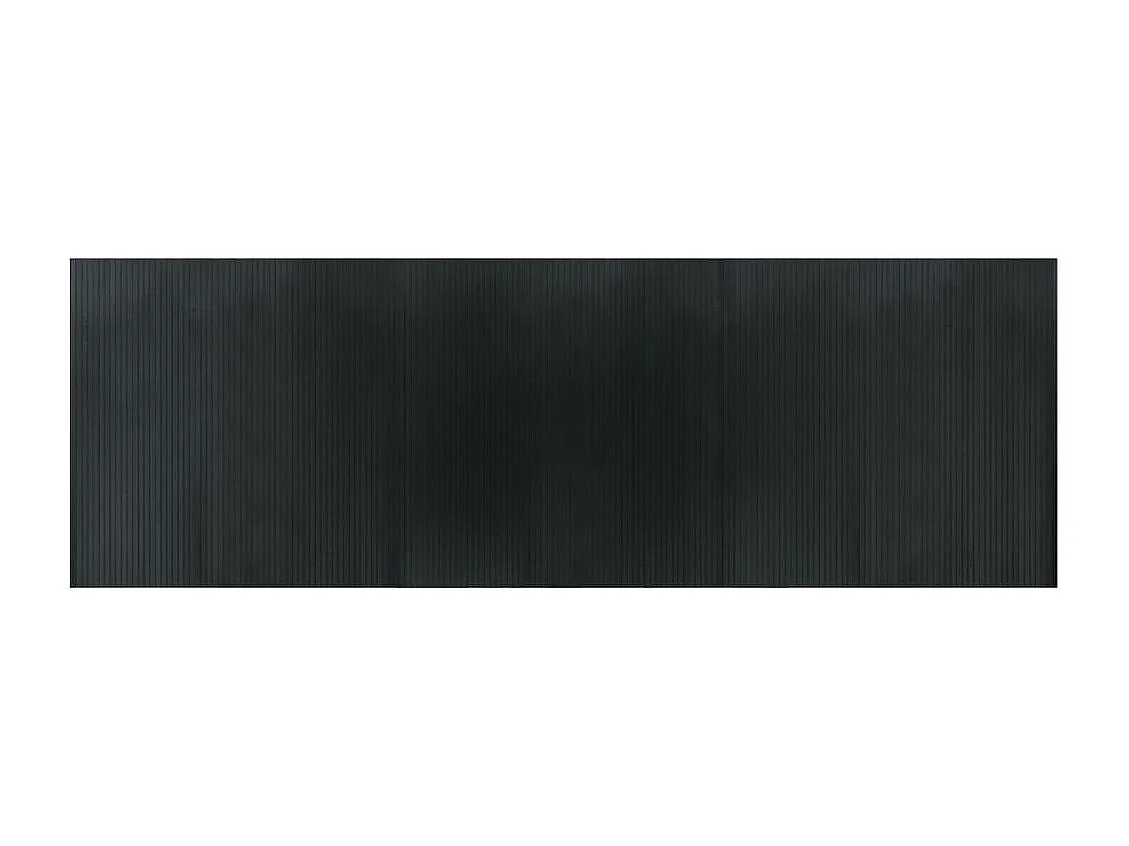 Vloerkleed rechthoekig 100x300 cm bamboe grijs