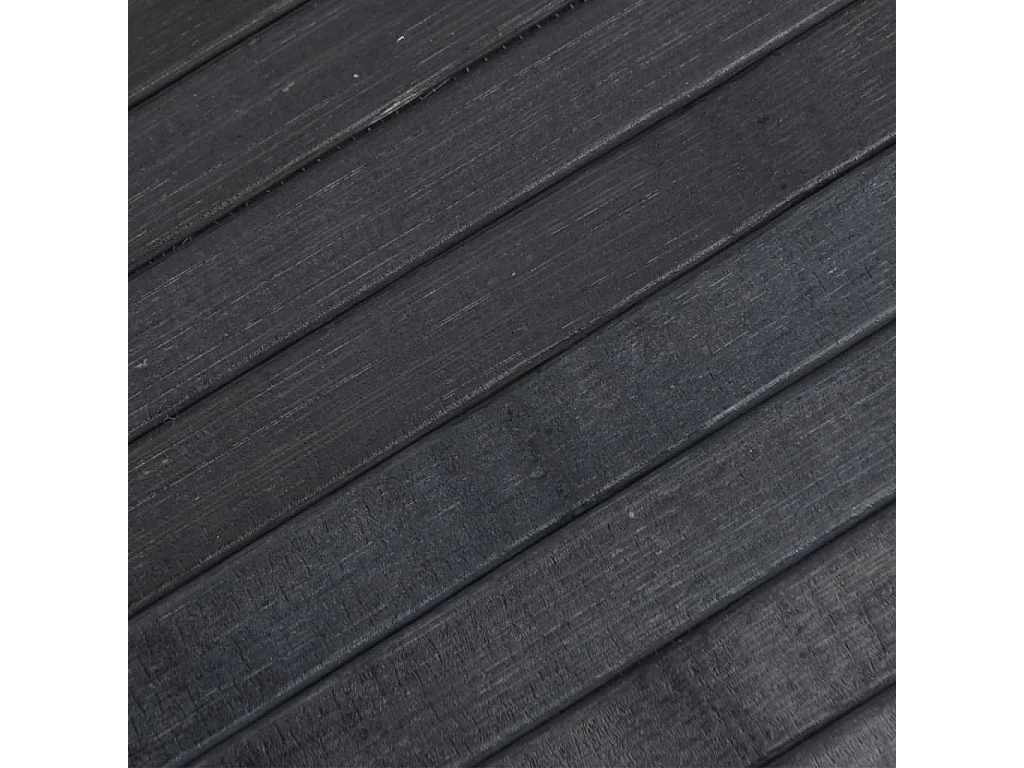 Vloerkleed rechthoekig 100x300 cm bamboe grijs