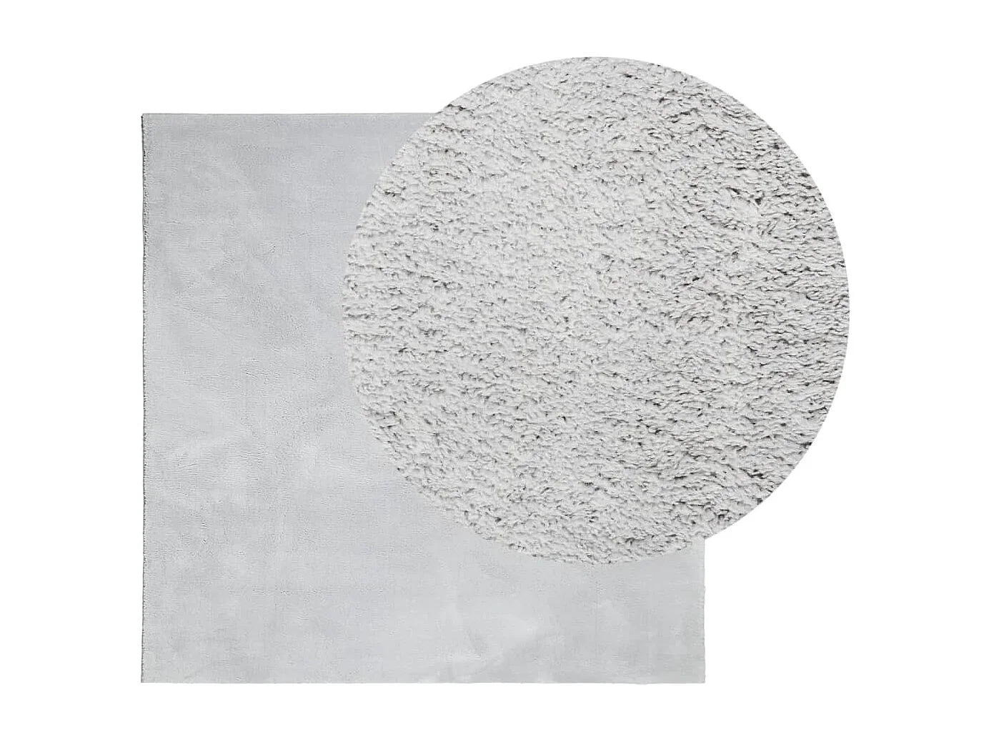 Tapis HUARTE à poils courts doux et lavable gris 200x200