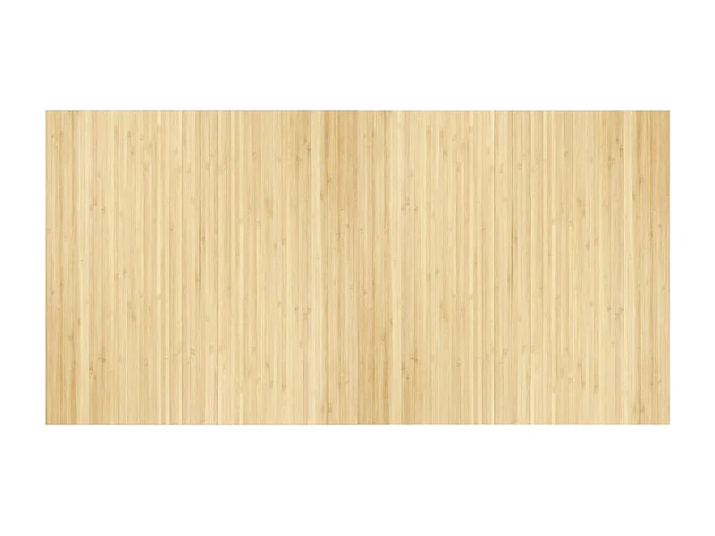 Tapis rectangulaire naturel clair 100x200 bambou