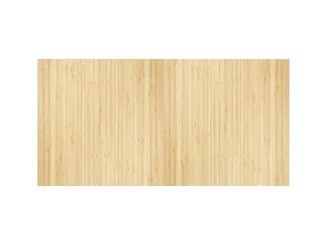 Tapis rectangulaire naturel clair 100x200 bambou