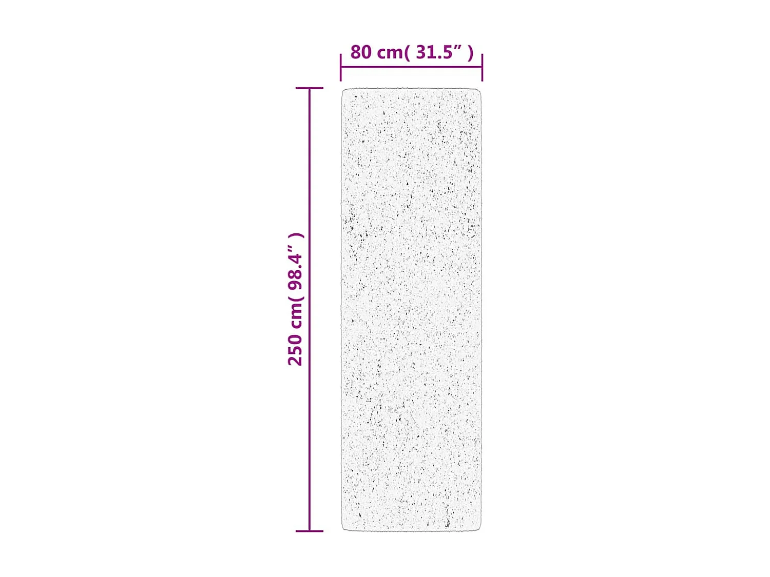 Tapis ARBIZU intérieur extérieur design vintage 80x250