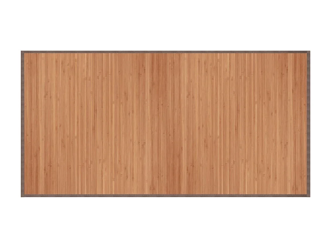 Tapis rectangulaire naturel 100x200 bambou
