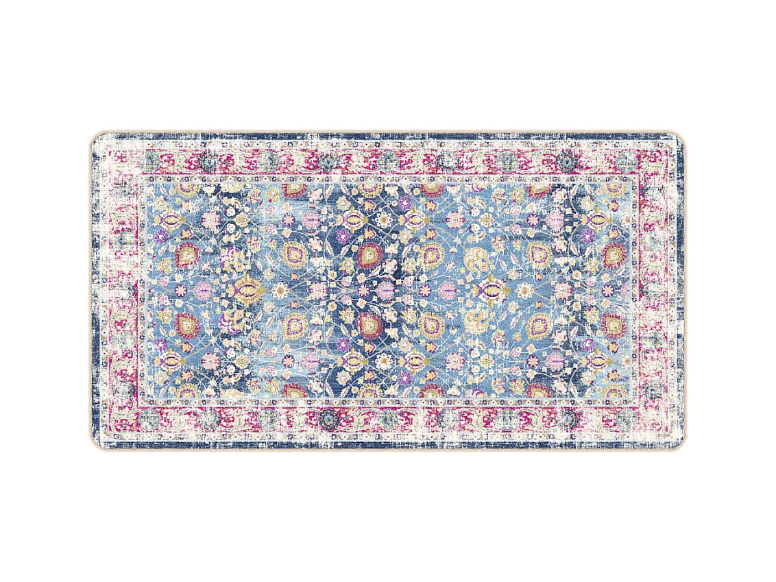 Tapis lavable multicolore 80x150 antidérapant