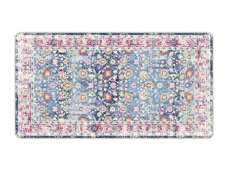 Tapis lavable multicolore 80x150 antidérapant
