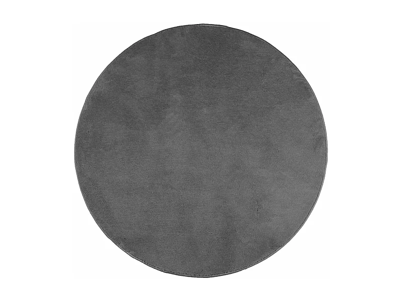 Tapis OVIEDO à poils courts anthracite Ø 200cm