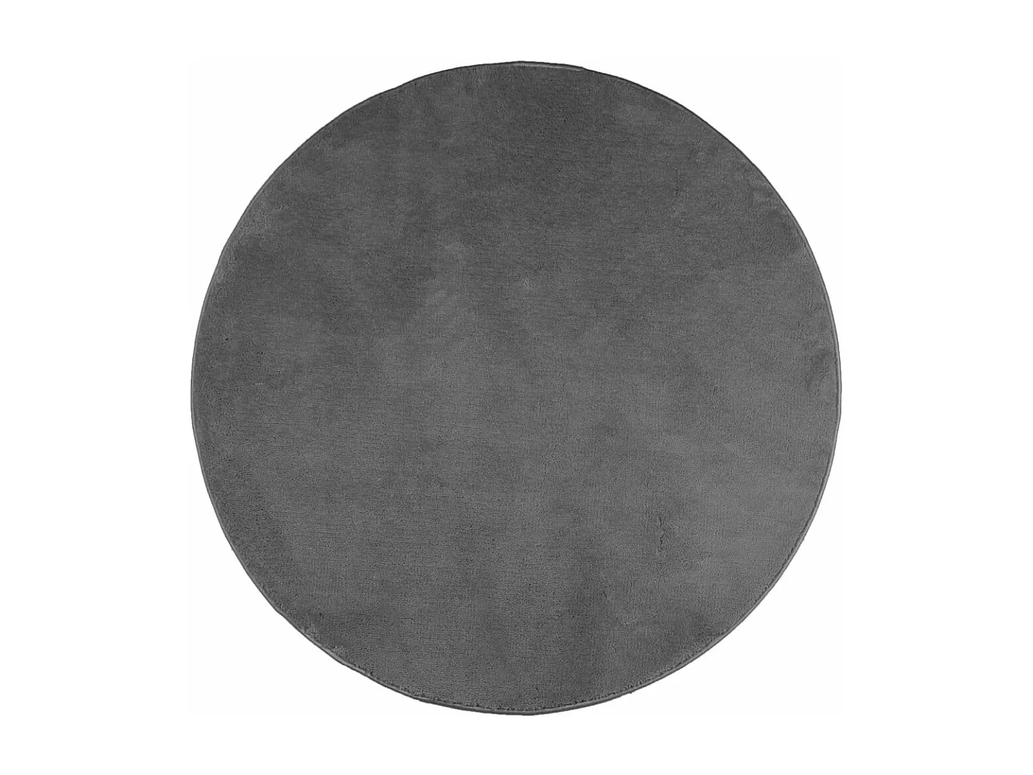 Tapis OVIEDO à poils courts anthracite Ø 200cm